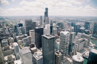 Sears Tower, USA under white clouds at daytime by Justin Eisner courtesy of Unsplash.